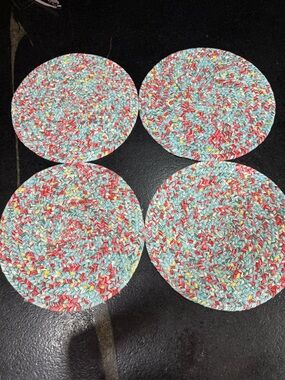 The Pioneer Woman Braided Table Placemats / Chair Pads – 15” Round (Set of 4)